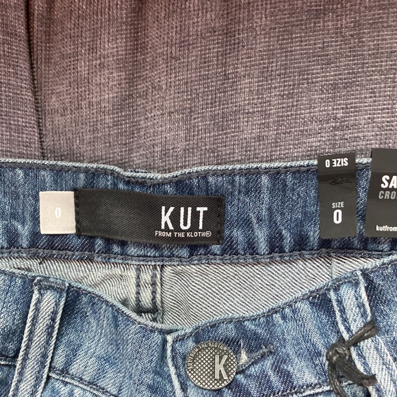 NWT Kut From The Kloth Sandra Crop Straight Leg Jeans Size 0 - Picture 3 of 4